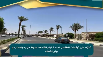 تعرّف على توقعات الطقس لمدة 6 أيام القادمة: هبوط حرارة وأمطار مع رياح نشطة